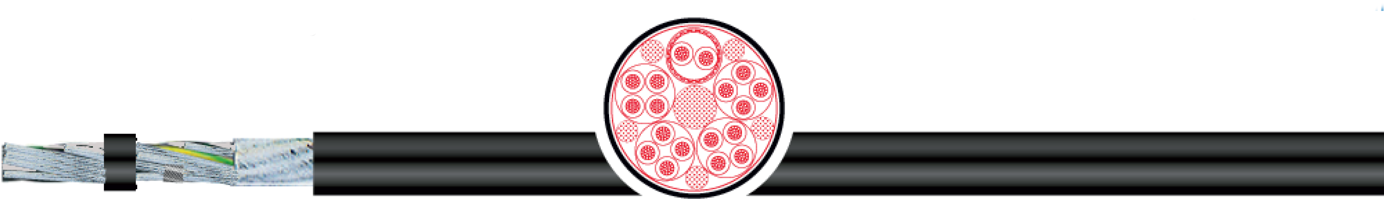 OPVC-JB Cabo flexível com vias coloridas