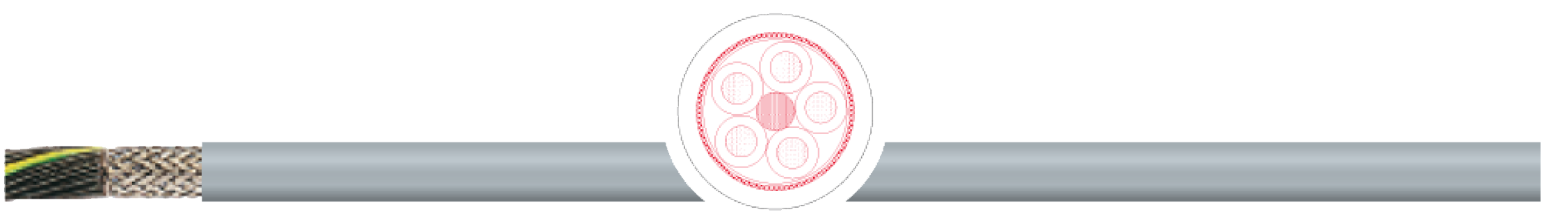 OPVC-JB Cabo flexível com vias coloridas