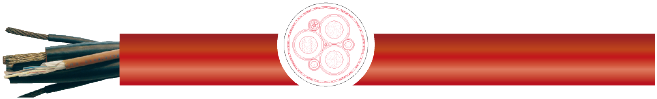 OPVC-JB Cabo flexível com vias coloridas