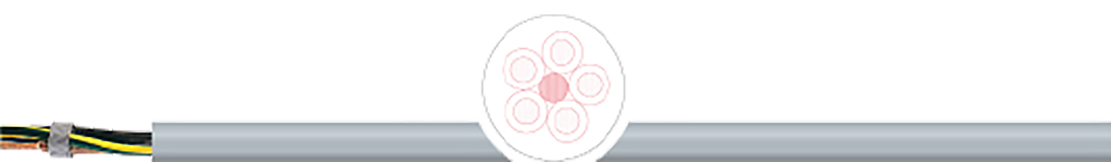 OPVC-JB Cabo flexível com vias coloridas