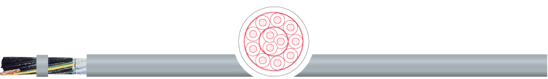 OPVC-JB Cabo flexível com vias coloridas