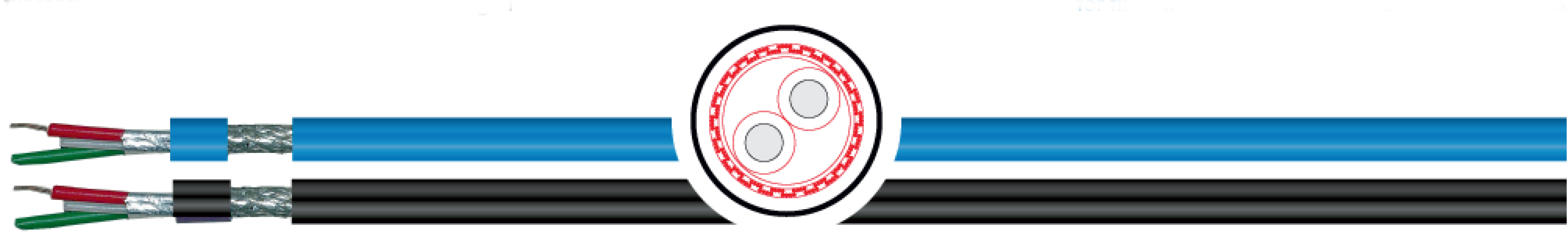 OPVC-JB Cabo flexível com vias coloridas