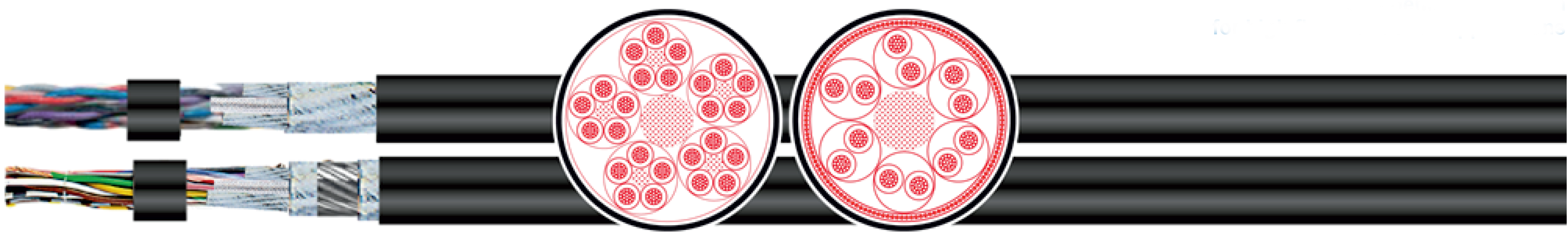 OPVC-JB Cabo flexível com vias coloridas