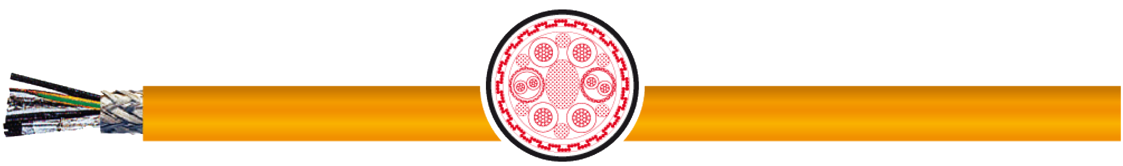 OPVC-JB Cabo flexível com vias coloridas