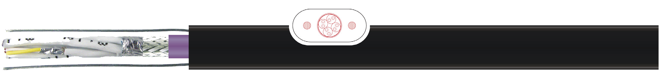 OPVC-JB Cabo flexível com vias coloridas