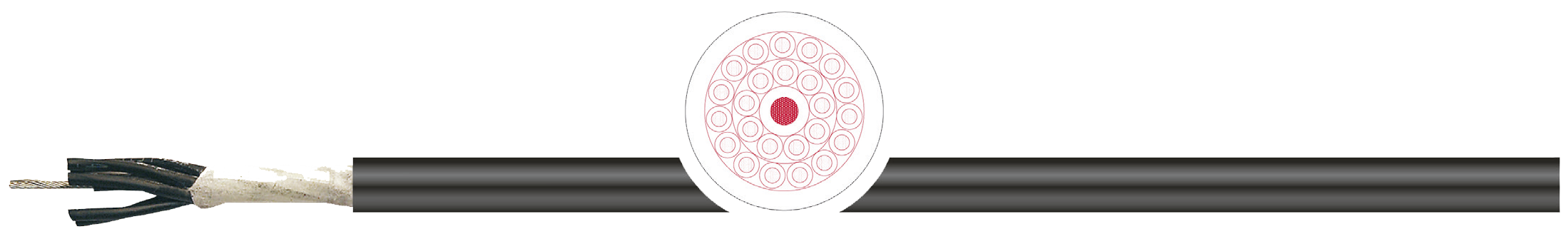 OPVC-JB Cabo flexível com vias coloridas