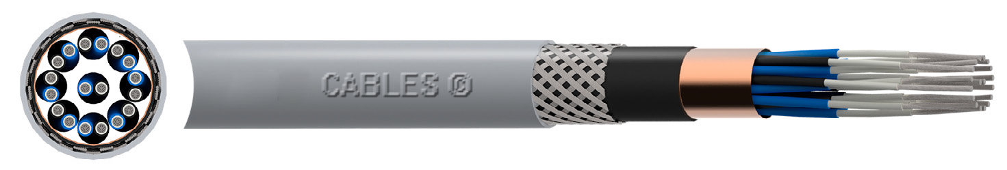 OPVC-JB Cabo flexível com vias coloridas