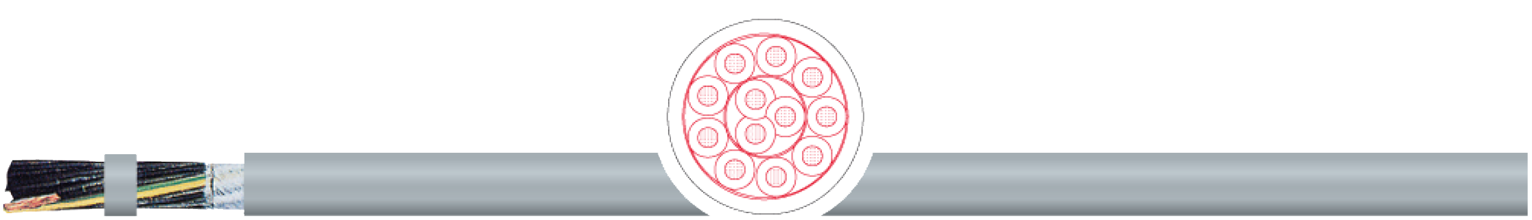 OPVC-JB Cabo flexível com vias coloridas