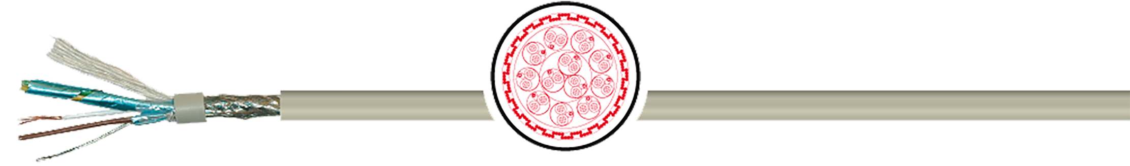 OPVC-JB Cabo flexível com vias coloridas