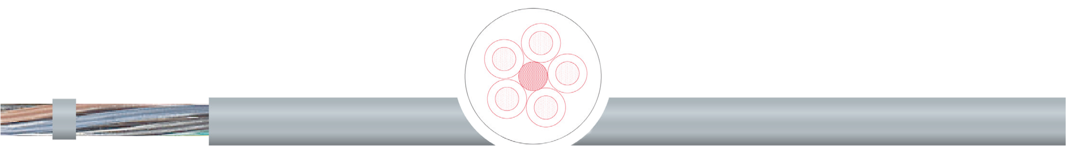 OPVC-JB Cabo flexível com vias coloridas