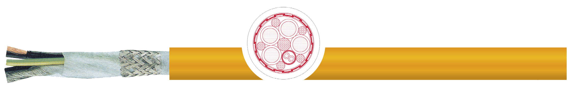 OPVC-JB Cabo flexível com vias coloridas