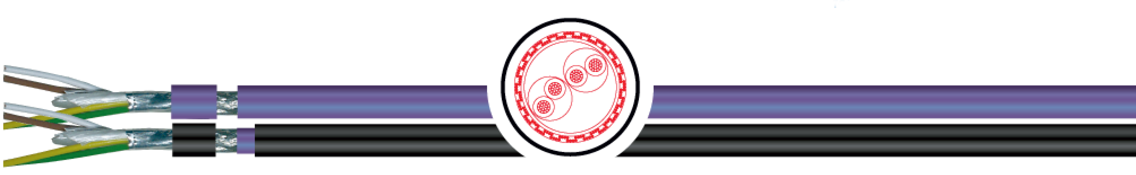 OPVC-JB Cabo flexível com vias coloridas