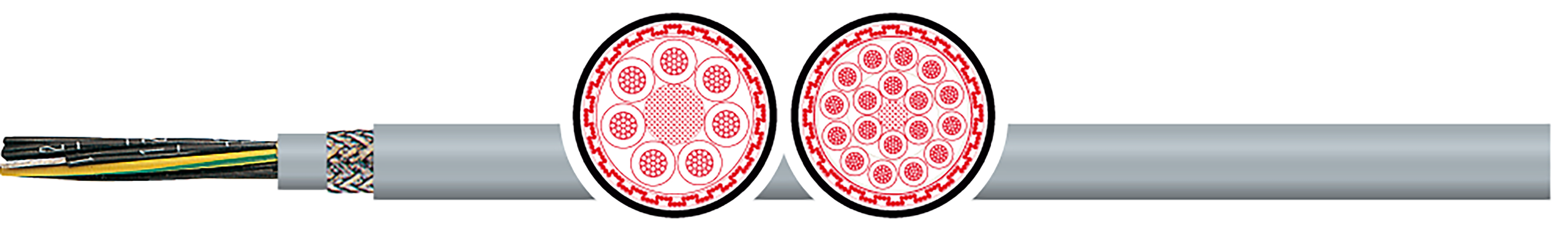 OPVC-JB Cabo flexível com vias coloridas
