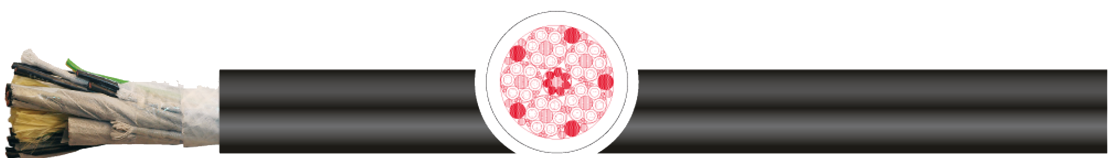OPVC-JB Cabo flexível com vias coloridas