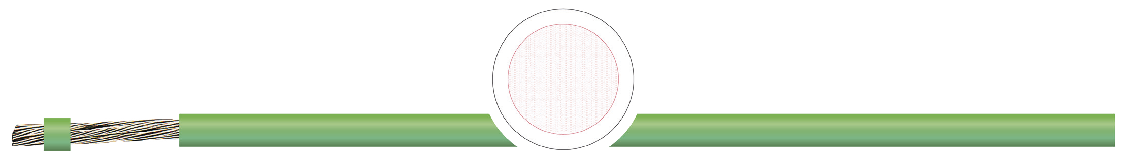 OPVC-JB Cabo flexível com vias coloridas