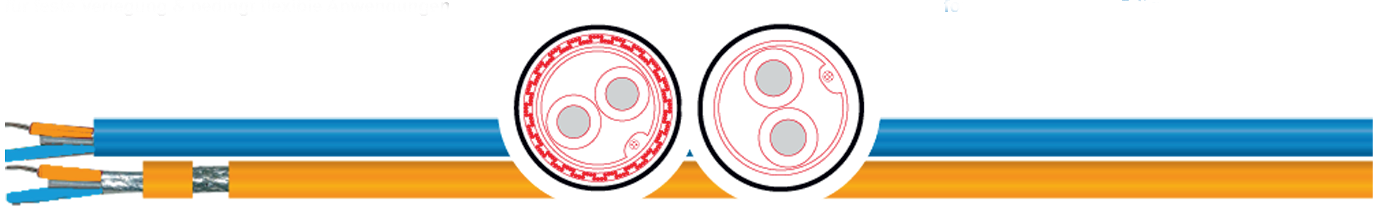 OPVC-JB Cabo flexível com vias coloridas