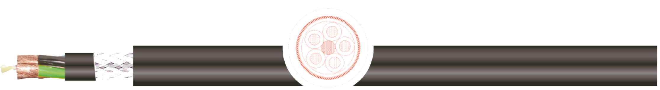 OPVC-JB Cabo flexível com vias coloridas