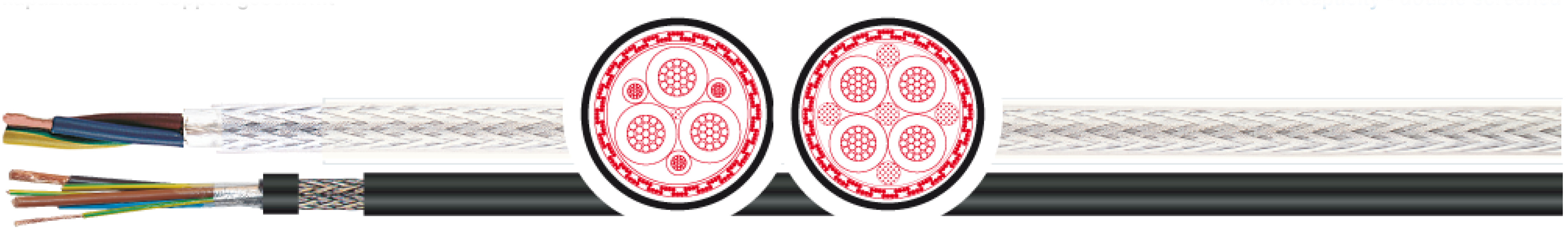 OPVC-JB Cabo flexível com vias coloridas