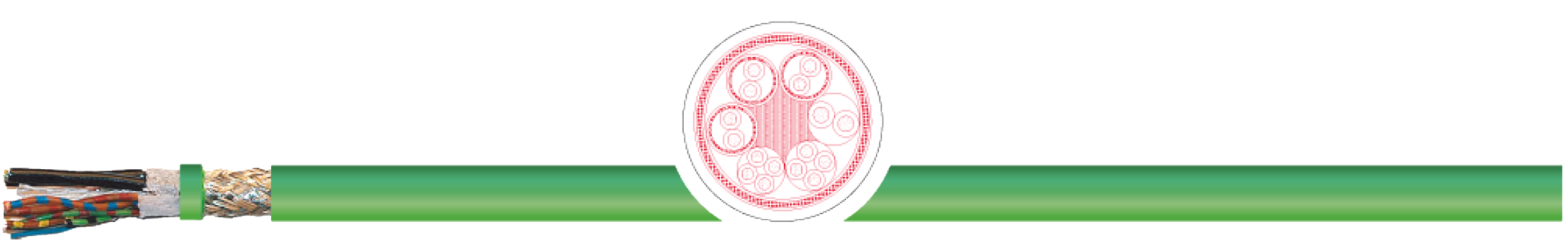 OPVC-JB Cabo flexível com vias coloridas
