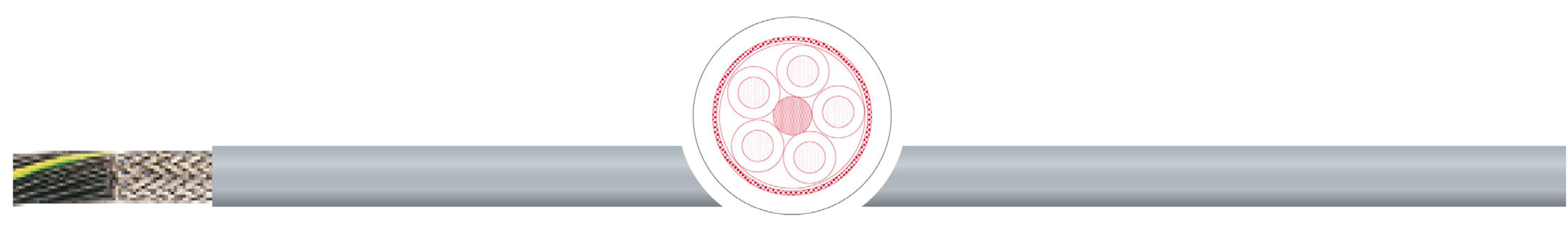 OPVC-JB Cabo flexível com vias coloridas