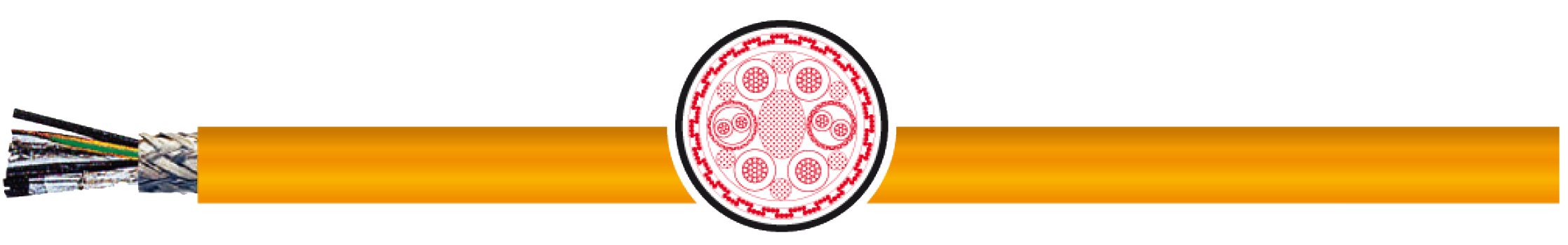 OPVC-JB Cabo flexível com vias coloridas