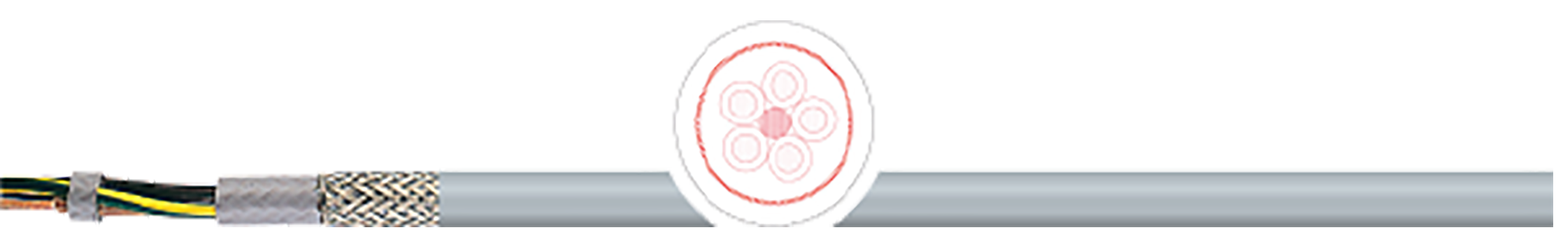 OPVC-JB Cabo flexível com vias coloridas