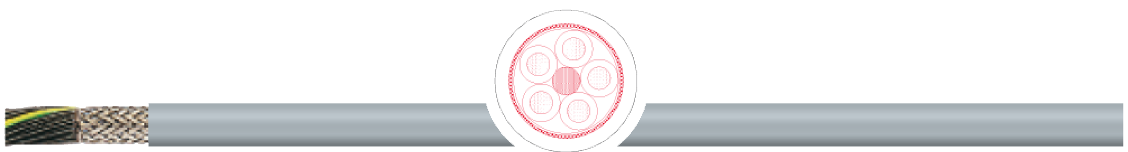 OPVC-JB Cabo flexível com vias coloridas